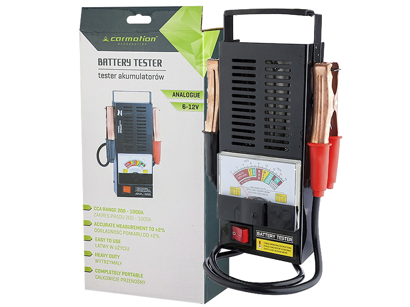 Tester akumulatorów 6-12V, analogowy
