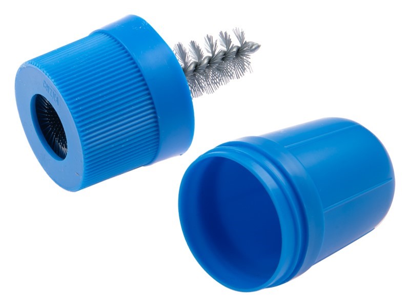 Clamp and pin cleaning brush, plastic housing