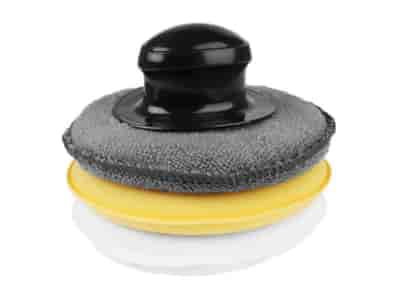 Jeu d'éponges - applicateurs avec poignée bande auto-agrippante, diam. 12,5 cm, 3 pcs.