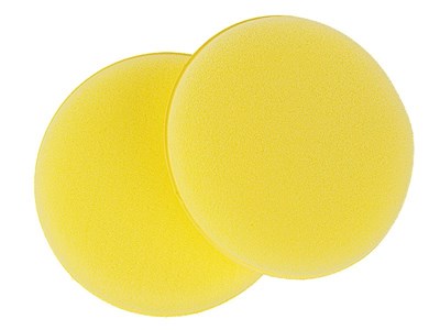 Applicator - sponge for waxes and polishes, diam. 12.5 cm, 2 pcs 