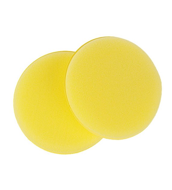 Applicator - sponge for waxes and polishes, diam. 12.5 cm, 2 pcs 