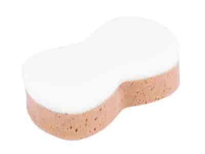 Double sided sponge, MAXI , soft rough, 21.5x12.5x6.5 cm