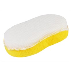 Doppelseitiger Mikrofaserschwamm + Mesh 19x11x5 cm