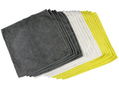 Universal microfiber cloths, 30x30 cm, 18 pcs 