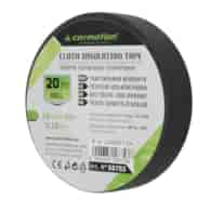Ruban isolant en tissu 0,18 mm x 19 mm x 20m, noir, 1 pc