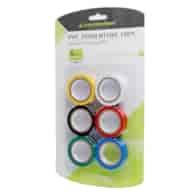 Rubans isolants en PVC 0,13 mm x 15 mm x 5 m, colorés, 6 pcs