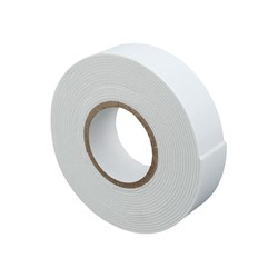 Double sided foam tape 1mm x 19 mm x 3m, white, 1 pc