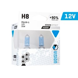 Żarówki VISION arctic white H8 12V 35W PGJ19-1 U E4 +90%, 2 szt.