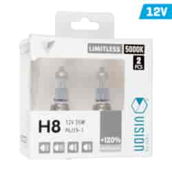 Żarówki VISION limitless white H8 12V 35W PGJ19-1 +120%, 2 szt.