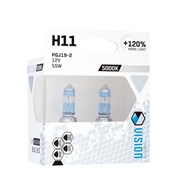 Ampoules VISION limitless white H11 12V 55W PGJ19-2 U E4 + 120%, 2 pcs