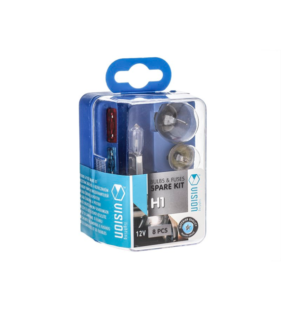 Coffret de secours ampoule VISION H1 12V / 8  éléments