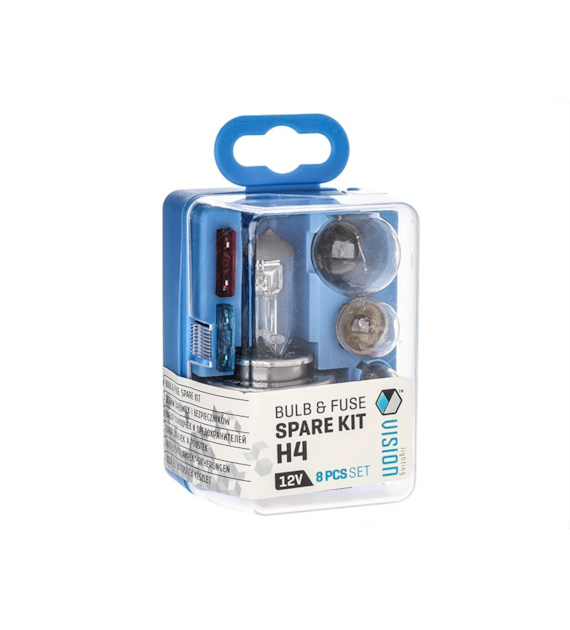 Coffret de secours ampoule VISION H4 12V / 8 éléments