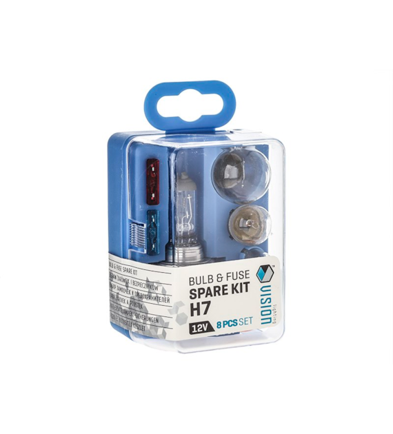 Coffret de secours ampoule VISION H7 12V / 8 éléments