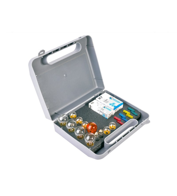 Coffret de secours ampoule VISION H7 24V 70W + H1 24V 70W + 22 éléments