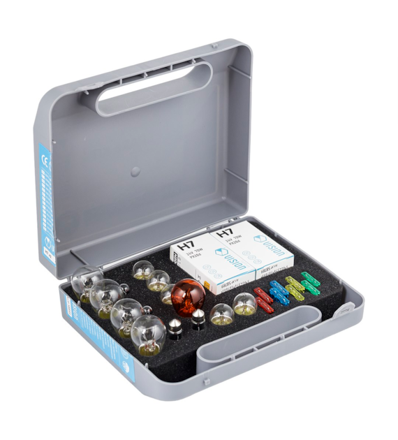 Coffret de secours ampoule VISION 2x H7 24V 70W + 22 éléments