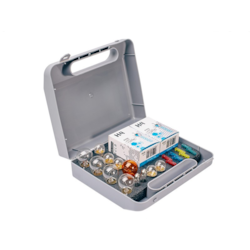 Coffret de secours ampoule VISION 2x H4 24V 75/70W + 22 éléments