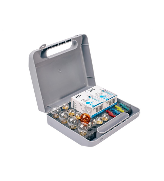 Coffret de secours ampoule VISION 2x H4 24V 75/70W + 22 éléments