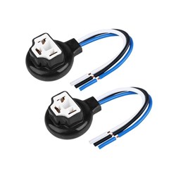 Gniazdo żarówki H4 łamane, ceramiczne, przewód 15 cm, 2 szt.