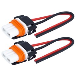 Gniazdo żarówki HB3 9005 proste, ceramiczne, przewód 15 cm, 2 szt.