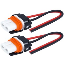 Gniazdo żarówki HB4 9006 proste, ceramiczne, przewód 15 cm, 2 szt.