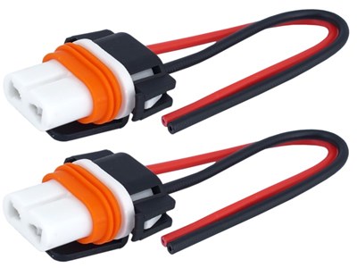 Bulb socket HB4 (9006), straight, ceramic, 15cm cable, 2 pcs 