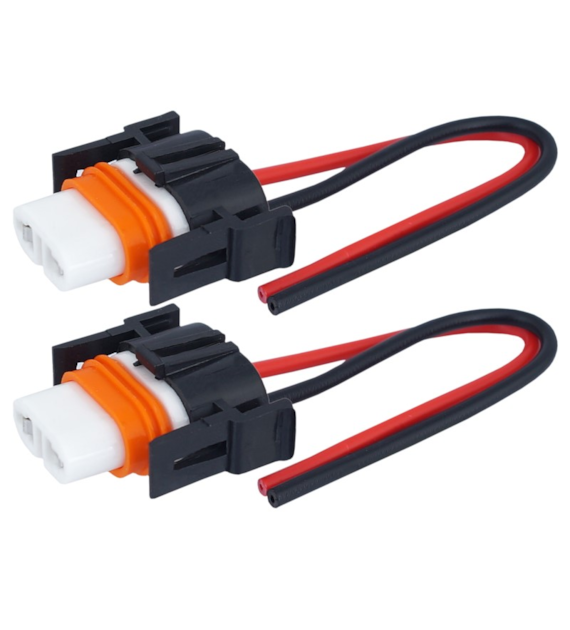 Lampenfassung H8/H11, gerade, Keramik, 15 cm Kabel, 2 Stk