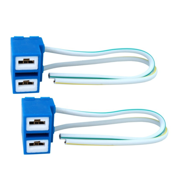 Douille d'ampoule H7, coudé céramique, câble 15 cm, 2 pcs