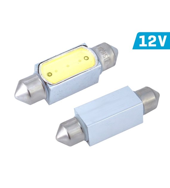 Ampoule VISION Festoon SV8.5 36mm 12V 1x HP LED, blanche, 2 pcs 