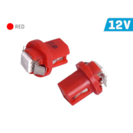 Ampoule VISION T5 BAX B8.5d 12V 1x 5050 SMD LED, rouge, 2 pcs