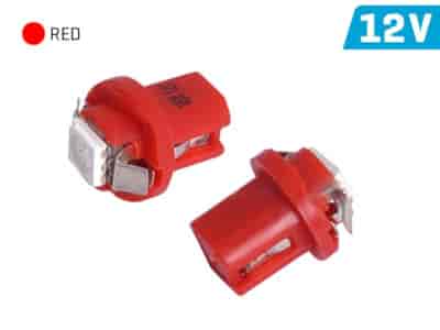 Ampoule VISION T5 BAX B8.5d 12V 1x 5050 SMD LED, rouge, 2 pcs