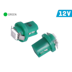 Żarówka VISION T5 BAX B8.5d 12V 1x 5050 SMD LED, zielona, 2 szt.
