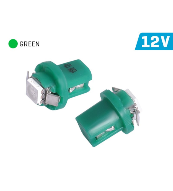 Ampoule VISION T5 BAX B8.5d 12V 1x 5050 SMD LED, vert, 2 pcs