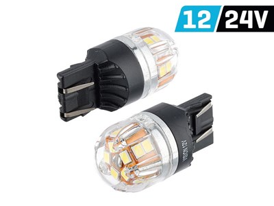 Glühlampe VISION WY21/5W (T20q) 12/24V 15x 2835 SMD OSRAM Chip, CANBUS, weiß, 2St.
