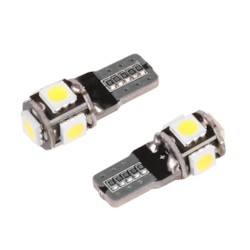 Żarówka VISION W5W (T10) 12V 5x 5050 SMD LED, CANBUS, biała, 2 szt.