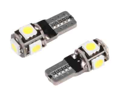 Bulb VISION W5W (T10) 12V 5x 5050 SMD LED, CANBUS, white, 2 pcs