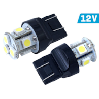 Ampoule VISION W21 / 5W (T20q) 12V 8x 5050 SMD LED, blanche, 2 pcs