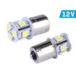 Żarówka VISION P21W BA15s 12V 8x 5050 SMD LED, biała, 2 szt.