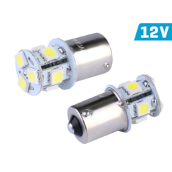Żarówka VISION P21W BA15s 12V 8x 5050 SMD LED, biała, 2 szt.
