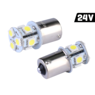 Ampoule VISION P21W BA15s 24V 8x 5050 SMD LED, blanc, 2 pcs
