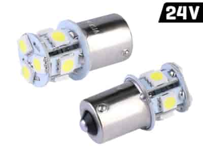 Ampoule VISION P21W BA15s 24V 8x 5050 SMD LED, blanc, 2 pcs