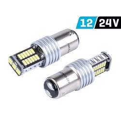 Ampoule VISION P21 / 5W BAY15d 12/24V 30x 4014 SMD LED, CANBUS, blanche, 2 pcs