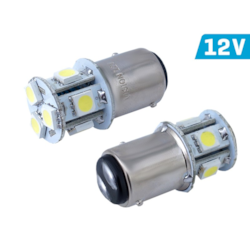 Żarówka VISION P21/5W BAY15d 12V 8x 5050 SMD LED, biała, 2 szt.