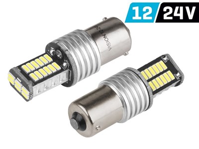 Ampoule VISION P21W BA15s 12/24V 30x 4014 SMD LED, CANBUS, blanche, 2 pcs 