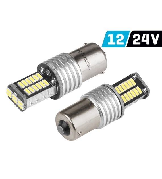 Ampoule VISION P21W BA15s 12/24V 30x 4014 SMD LED, CANBUS, blanche, 2 pcs 