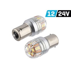 Żarówka VISION P21W BA15s 12/24V 15x 2835 SMD OSRAM Chip, CANBUS, biała, 2 szt.