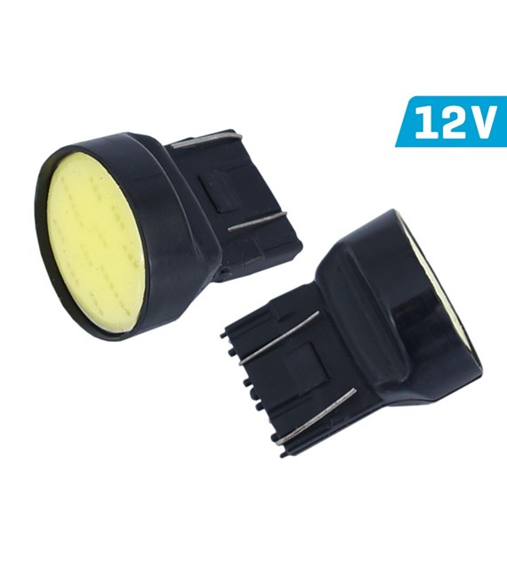 Glühlampe VISION W21/5W (T20q) 12V 1x COB LED, CANBUS, weiß, 2 Stk