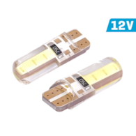 Ampoule VISION W5W (T10) 12V 2x COB, LED, blanc, boîtier en silicone, 2 pcs