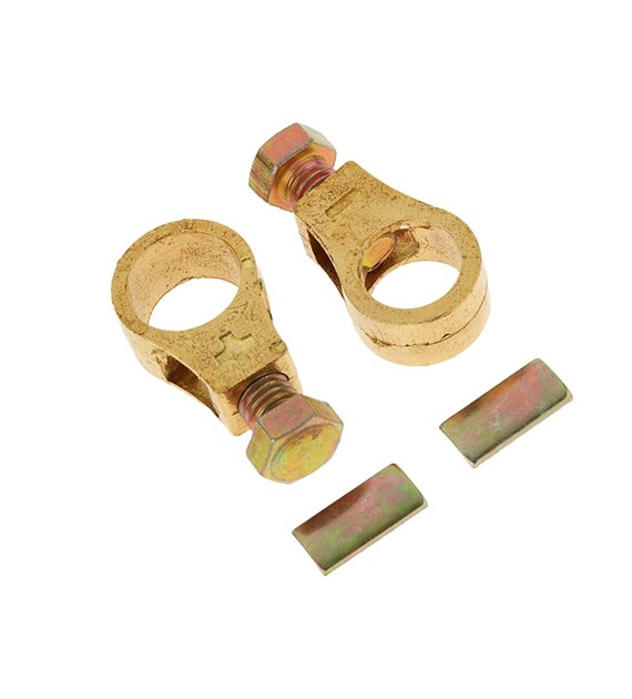 Brass battery terminals, 12/24V