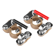 Self-locking battery clamps, 6-12-24V max 600A