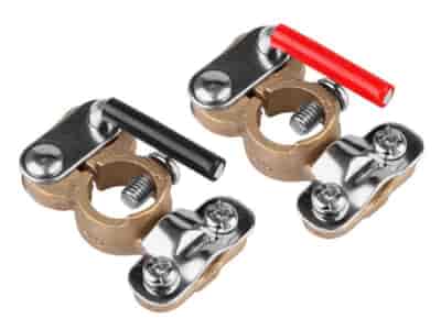 Self-locking battery clamps, 6-12-24V max 600A